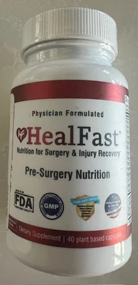 Suplemento para cirurgia e recuperação de lesões HealFast (pré-operatório): quercetina, probióticos - Imagem 1 de 2
