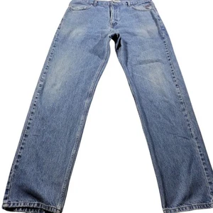 Harley Davidson Jeans Men’s 38x36 Straight Motorcycle Medium Wash Distressed - Picture 1 of 15