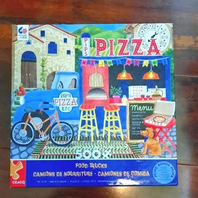 Pip's Pizza Truck 500 Piece Jigsaw Puzzle with Poster by Ceaco - Image 1 of 3