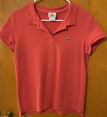 Женское легкое эластичное поло Lacoste из хлопковой смеси размер 44 - Изображение 1 из 4