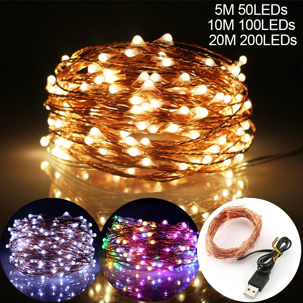 TRIXES 100 LED-Lichterkette RGB Mit Fernbedienung – 10 Meter, 16 Farben, 11 Effekte | Für Weihnachten, Zimmer, Garten & Party
