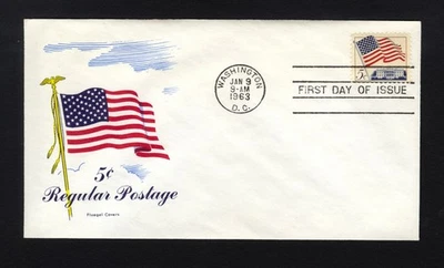 1963 FDC sc 1208 Flag Over White House First Day Cover Washington, D.C. - Image 1 of 2