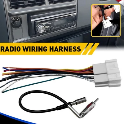 Adaptador convertidor de arnés y antena de cableado de radio de coche para Avalanche Chevy 1500 2500 Foto 1 de 4