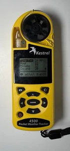 Kestrel 4500 Pocket Weather Tracker Yellow Tested & Working With Case - Picture 1 of 3