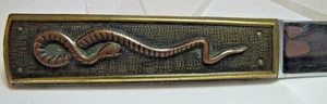 Serpent Snake Decorative Arts Letter Opener Germany high relief bronze handle - Picture 1 of 12