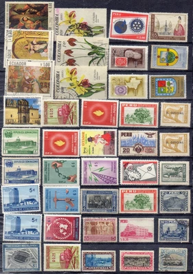 AMERIQUE LATINE ! LOT de  Timbres anciens depuis  1900 NEUFS et SURCHARGES - Photo 1/2