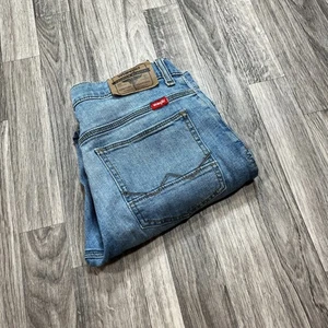 WRANGLER Straight Leg Med Wash Blue Denim Jeans Boy’s Size 12 Husky - Picture 1 of 10