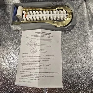 Vintage 1995 Green Eagle Golfball Personalizer Kit mit Box Imprinter Initialen... - Bild 1 von 5