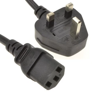 Power Cord UK Plug to IEC Cable ( PC Mains Kettle Lead ) C13 1m 2m 3m Lot - Picture 1 of 34