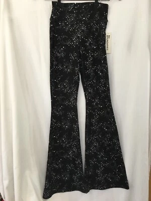 No Boundaries Black Moon and Stars Flare Pants Juniors Women Size Many sizes (F) - Image 1 of 4