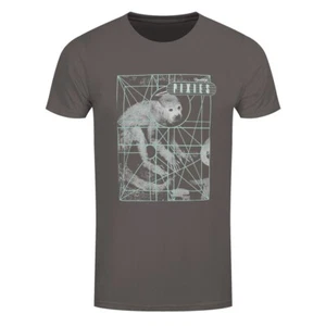 Pixies T-Shirt Monkey Grid Rock Official New Grey - Picture 1 of 4