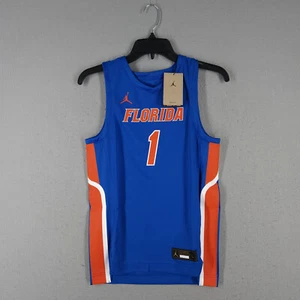 NEW Nike Air Jordan Gators Basketball Jersey Youth Boys Large Blue Florida UF #1 - Picture 1 of 13