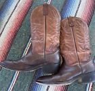 Dan Post Men's Size 9 , 2 Tone Brown Leather Cowboy Riding Boots