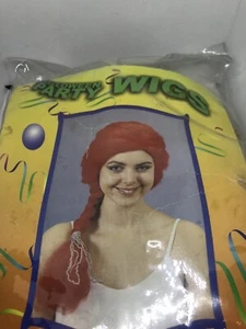 Black Side Braid Costume Wig Halloween - Picture 1 of 2