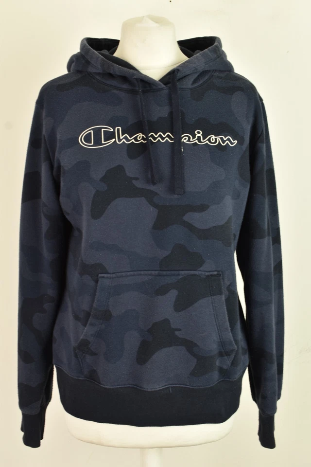 CHAMPION Blue Hoodie size L Boys Sportswear Pullover Outdoors Outerwear - Image 1 of 4