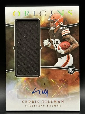 2023 Panini Origins - Rookie Jumbo Jersey Autographs #RJJA-CTI Cedric Tillman... - Image 1 of 2