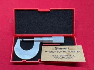 Starrett 575MCP Screw Thread Micrometer, 0-25mm Range, 1.25-1.75 Threads per mm - Picture 1 of 6