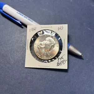 GEM BU UNCIRCULATED UNC MS 1961-D SILVER FRANKLIN HALF DOLLAR BRILLIANT LUSTER - Picture 1 of 5