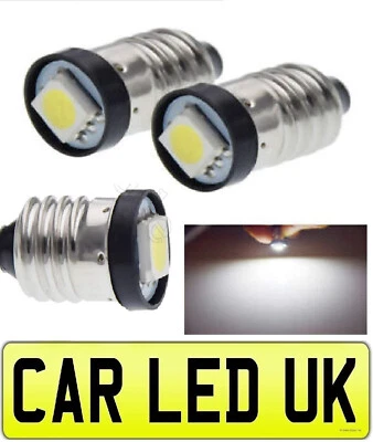 ✅ Bombillas LED ✅ E10 12v MES Land Rover Jaguar Mini Triumph Morris BCM Coche Clásico Foto 1 de 3