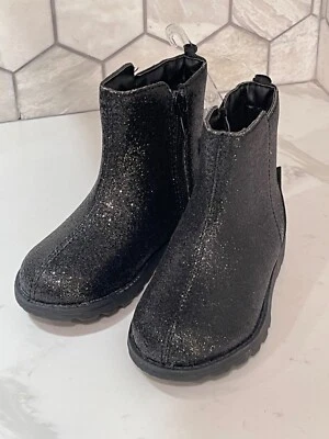 Botín Carter's Niño Pequeño Niñas Caily Negro Brillo Talla 8 Foto 1 de 3