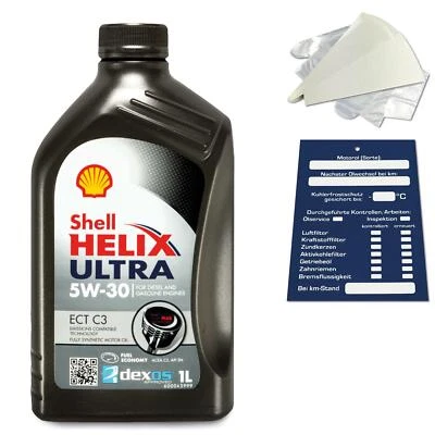 1 Liter original Shell Helix Ultra ECT 5W30 C3 Motoröl MB BMW OPEL ACEA C3 SET - Bild 1 von 4