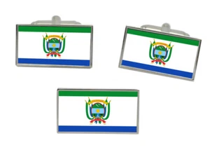 Guaviare (Colombia) Flag Cufflink and Tie Pin Set - Picture 1 of 6