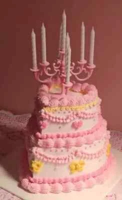 Candelabro de cumpleaños de lujo femenino para adorno de pastel, 9 velas, vela para pastel Foto 1 de 4