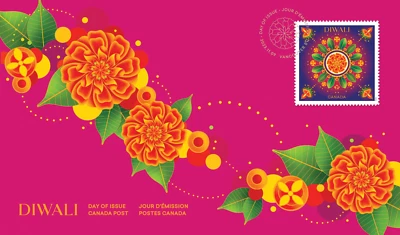 Canada stamps - Diwali 2023 Official First Day Cover (FDC) - Image 1 of 2