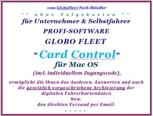 für Unternehmer, dig. Fahrerkarte archivieren, Globo Fleet CC-Set - für MAC OS - Bild 1 von 3