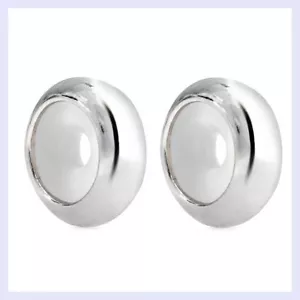 2 pcs of 925 Sterling Silver Focal Round Stopper with Rubber for Charm Bracelet - Picture 1 of 1