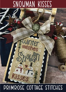 Primrose Cottage Stitches Counted Cross Stitch Chart ~ Snowman Kisses ~ 097 - Picture 1 of 2