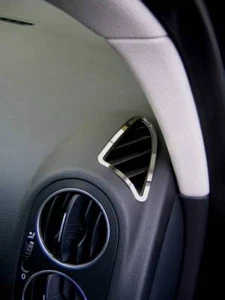 D Chrom Rahmen für Lüftungsgitter Armaturenbrett / VW Tiguan - Edelstahl poliert - Picture 1 of 3