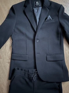ZwillingA: Anzug Jugend Konfi: Gr. 170/176 schwarz - Jogger / toll, cool - Bild 1 von 3
