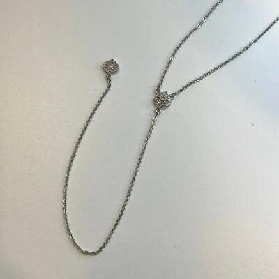 Collar colgante de plata Vince Camuto con detalles de diamantes de imitación, ¡NUEVO CON ETIQUETAS! Foto 1 de 4