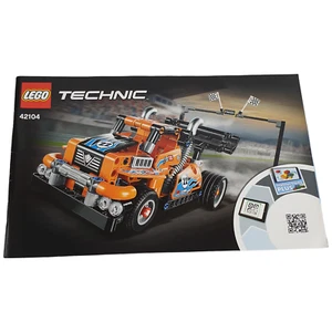 LEGO 42104 Technic RACE TRUCK INSTRUCTION MANUAL ONLY 2020 Retired 7+ USA Vg - Picture 1 of 8