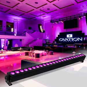 24 LED RGB Wall Wash Light Bar DMX Stage DJ Disco Party Club Lights With Remote - Picture 1 of 9