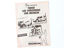 Publicidad MICHELIN / Anuncio Advert Ad Publicite Tyre Tire Bibendum Paris-Dakar