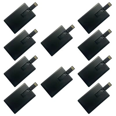 10 Pièces Clé USB 16 Go Lecteur Flash USB Carte de Noir Card Mémoire Stick po... - Photo 1/4
