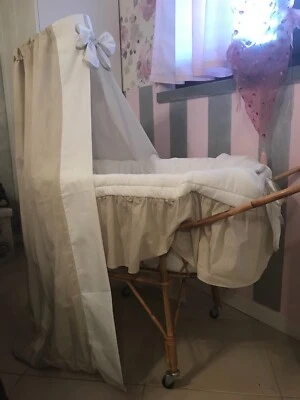 culla in vimini vintage - Immagine 1 di 4