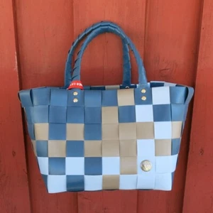Witzgall ICE BAG 5008 79 Mini Shopper blau taupe Einkaufskorb Tasche Korb - Bild 1 von 3