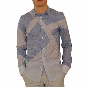 Alexander McQueen Shirt Inlay, Plaid And Striped Shirt - Picture 1 of 3