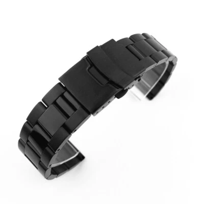 18mm 20mm 22mm 24mm 26mm 28mm Metal Watch Strap Band Stainless Steel Bracelet - Image 1 of 4