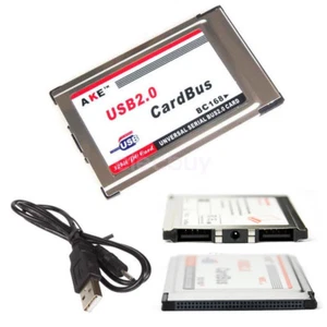 Adaptateur double carte PCMCIA vers USB 2.0 HUB CardBus 480M neuf - Photo 1/3