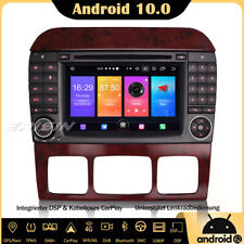 DAB+Android 10 autórádió GPS Navi DSP CarPlay Mercedes S/CL W220 W215 osztályhoz