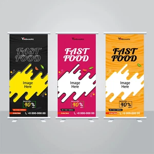 Roller Banner Printed Your Artwork - Pop/Roll/Pull up Display Exhibition Stand - Picture 1 of 7