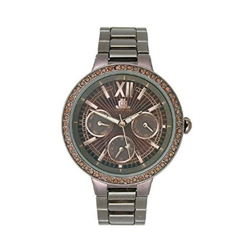 Ladies JLO Watch Ceramic JL2702BMBN Brown Stainless steelFast Ship NIB Japan ... - Image 1 of 1