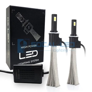 2x Fanless Canbus 880 881 LED Conversion Kit Fog Light Bulbs 6000K Xenon White - Picture 1 of 10