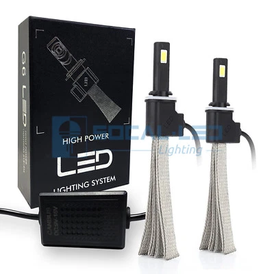 2x Fanless Canbus 880 881 LED Conversion Kit Fog Light Bulbs 6000K Xenon White - Image 1 of 4