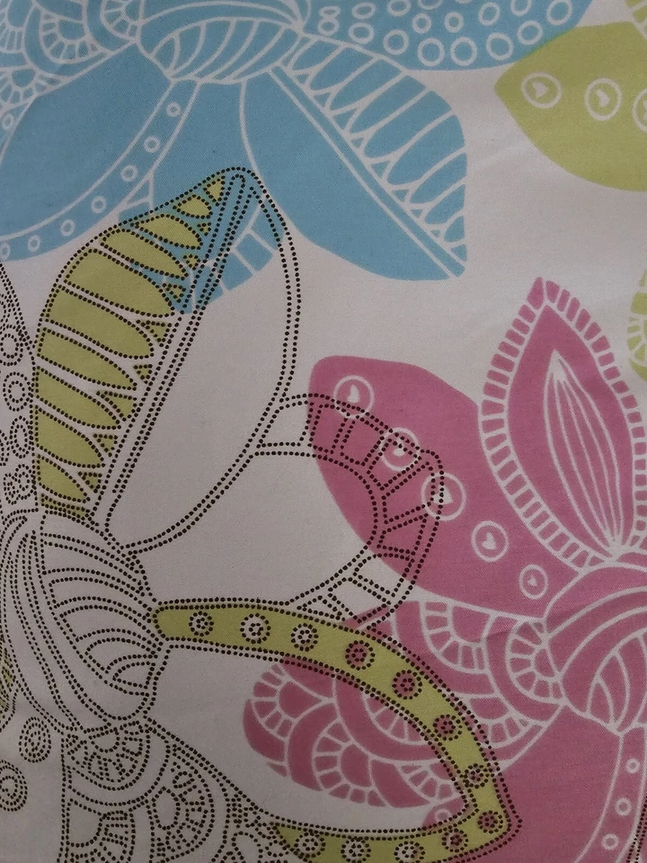 Roxy - пододеяльник с розовыми цветами на пуговицах - двойной размер - Изображение 1 из 4