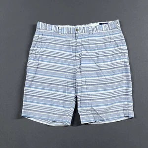 Polo Ralph Lauren Seersucker pantaloncino uomo 36 blu bianco elasticizzato classico pony - Foto 1 di 13